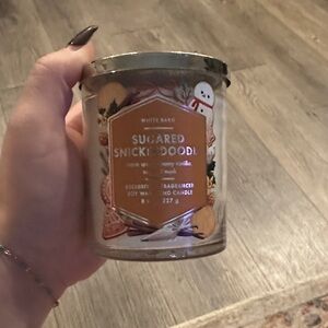 White Barn Sugared Snickerdoodle Candle with Festive Design